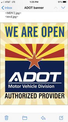 We have re-opened our North Phoenix office.  We are here to help. Please come see us.