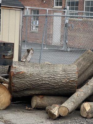 The wood pile out back tells the truth!  Meats smoked on site!