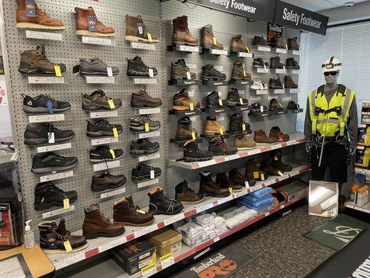 Full line of safety footwear in stock!