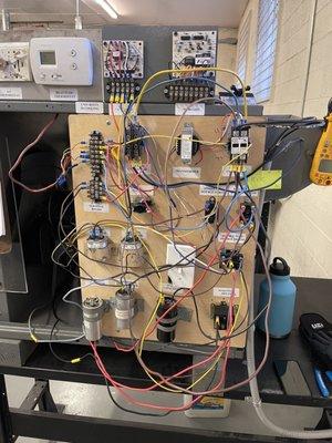 Wiring Diagrams in the lab.