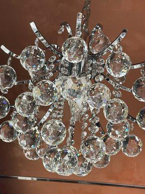 Crystal clear chandeliers