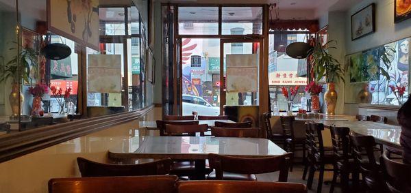 Interior of the restaurant.