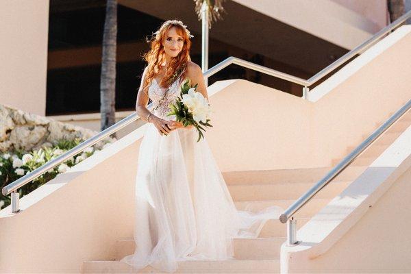 Beach wedding dress so whimsical and so reasonably priced!