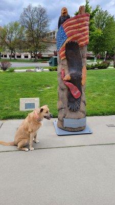 Lexi Girl, waiting for our Burger & Fries  at McCuen Park.