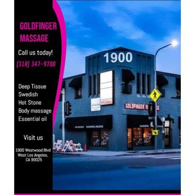 Goldfinger Massage  1900 Westwood Blvd West Los Angeles,  CA 90025