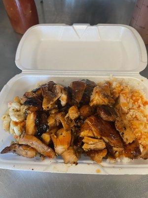 Teriyaki Chicken,Rice,Mac Bento