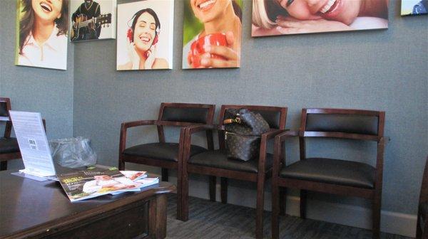 Waiting area Coast Dental