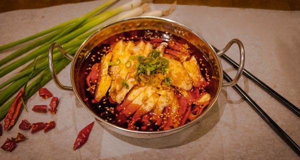 Cold Sliced Chicken In Spicy Chili Oil