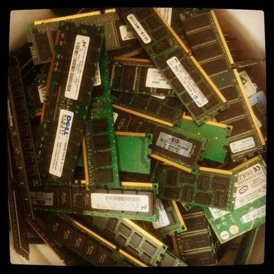 We Also Purchase E-Waste As Well! All Types Of Motherboards Green Boards Finger Boards Servers Memory Hard Drives CPU Chips RAM Video Cards