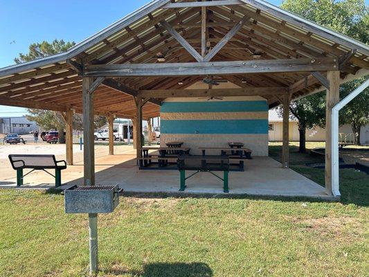 Covered picnic area