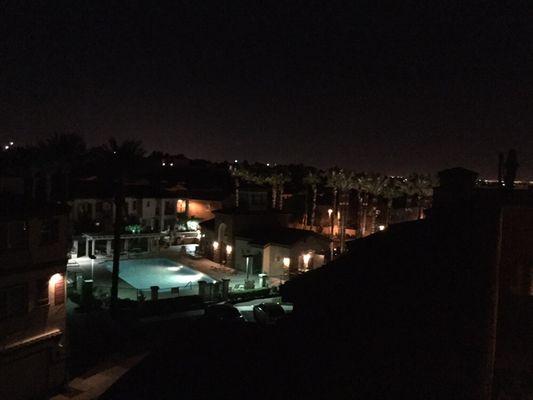 Rooftop view of CalAtlantic Loretto Bay pool