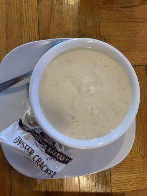 Hearty clam chowder