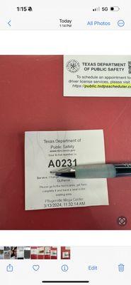 Appointment time 11:31 AM - Still waiting for my number to be called at 01:15 PM