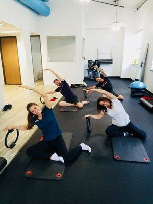 Fit Friday! Mountain Pilates and Wellness came in to teach us a thing or two about functional Pilates today. #alwayslearning