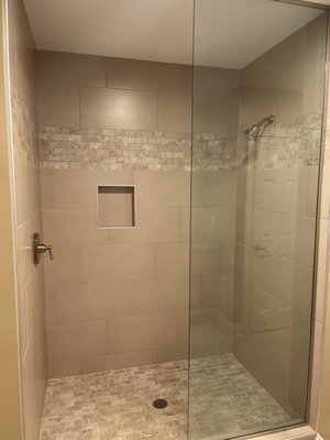 Very nice shower in primary bath