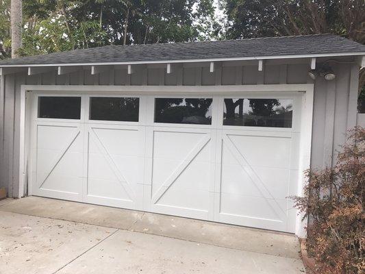 This overlay garage door really helped make this garage awesome!