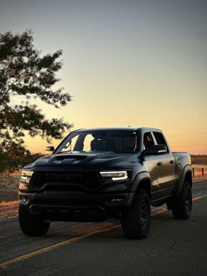 2022 Dodge Ram TRX Ceramic Coated & Tinted with our Rayno Phantom S9 Ceramic film.