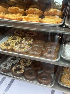 Looks nasty. Look at the stale icing and glaze on top of the donuts.