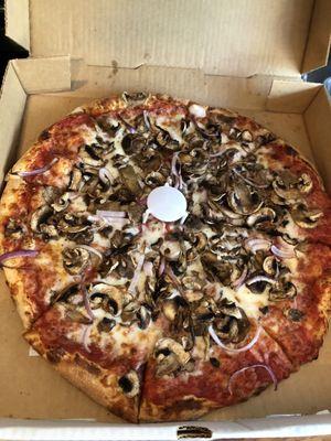 Large Mushroom and Red Onion