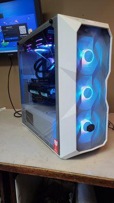 Taught a young lady how to build a gaming PC, she went with a really nice, white case!