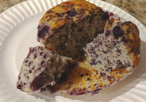 Blueberry Muffin (section view).