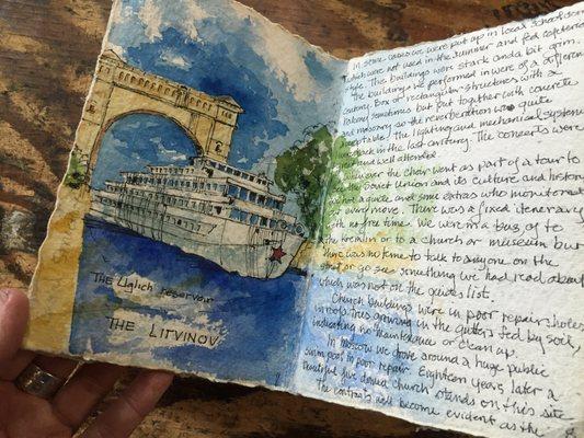 Benno's watercolor journal.