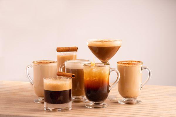 Coffee Cocktails- Iced coffee, hot coffee, alcoholic coffee.