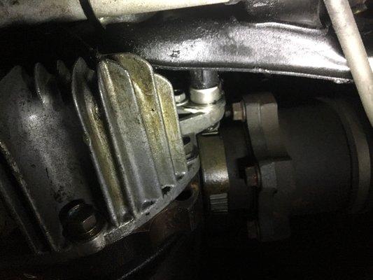 Leaking differential after work was performed