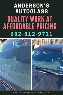 Anderson's Autoglass
 Mobile Autoglass Repair and Replacement Company in Crowley, TX
 Serving south Fort Worth, TX areas.