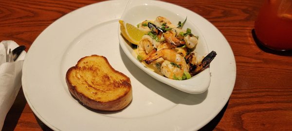 Louisiana Cajun Shrimp appetizer.