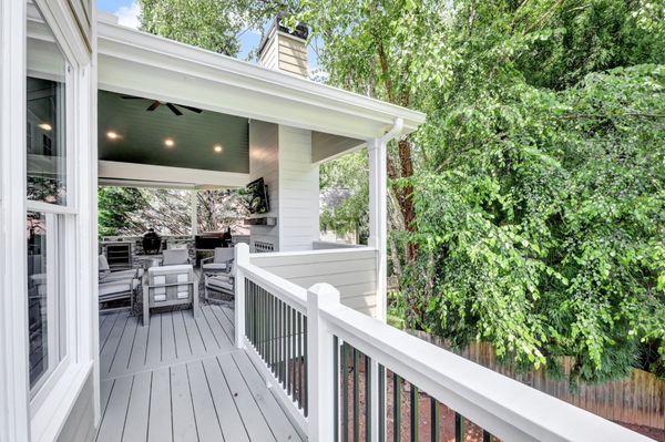 Walkway to back deck