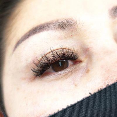 Striplash volume eyelash extensions