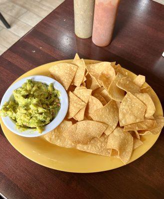 Chips and guacamole.