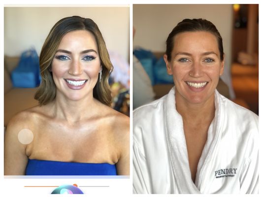 Before & After. Makeup by me for a beautiful bridesmaid.