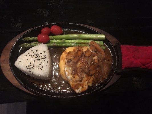 Hamburger Steak Hamburger Steak with Rice and Fried egg