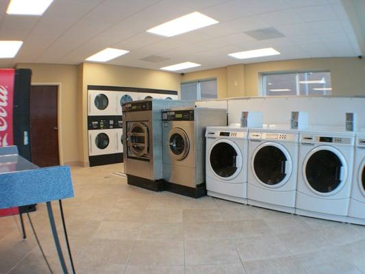 Laundromat available to residents and public.