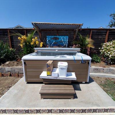 Placed Hot Tub In Santa Cruz