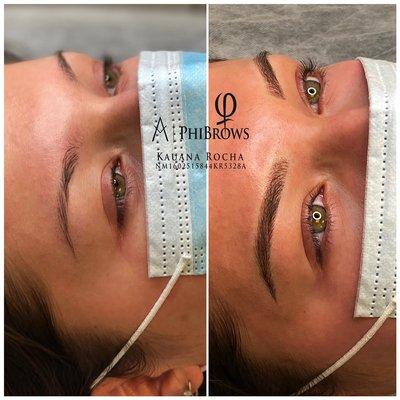 Phibrows Microblading and shading