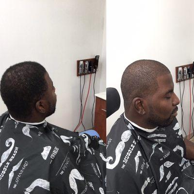 Haircut w/Tapers, Bear Trim, and Complete Razor Lining By Dre