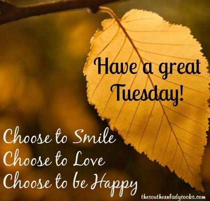 Have a great Tuesday. Enjoy the nice weather and come and visit us at the lucky slot lounge .