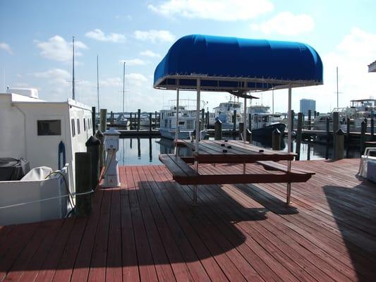 Have lunch by the water at one of our picnic tables