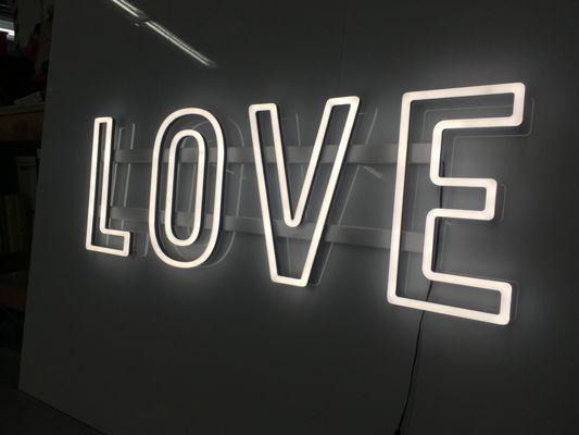 LED faux neon sign