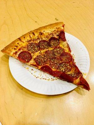 Free slice Pepperoni Pizza