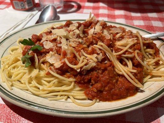 Spaghetti with Mild meat sauce