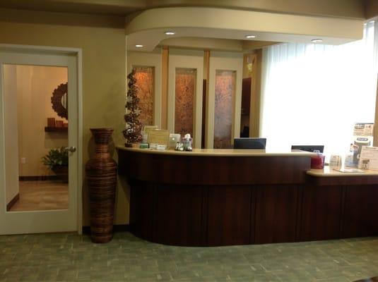 The front desk