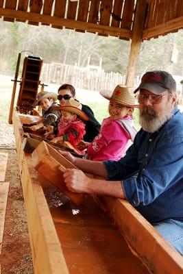 The whole family enjoys gem mining the Salty Dog Gem Mine at WagonMaster