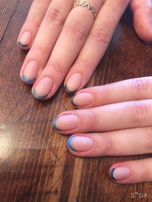 Color french nails