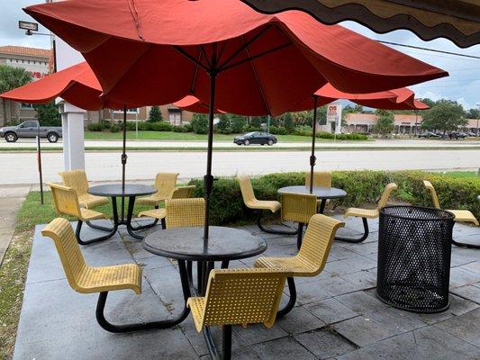 Outside seating