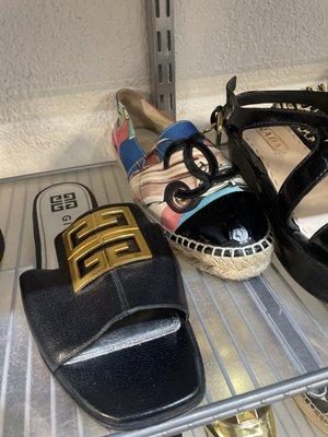 Great Givenchy slides and Chanel espadrilles