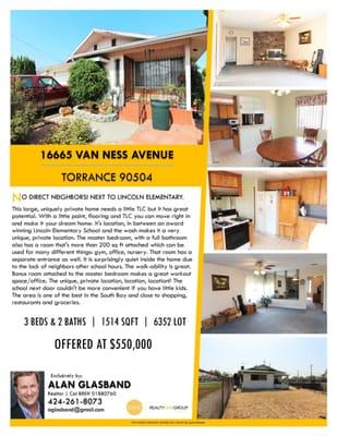 North Torrance Great Starter Home!!